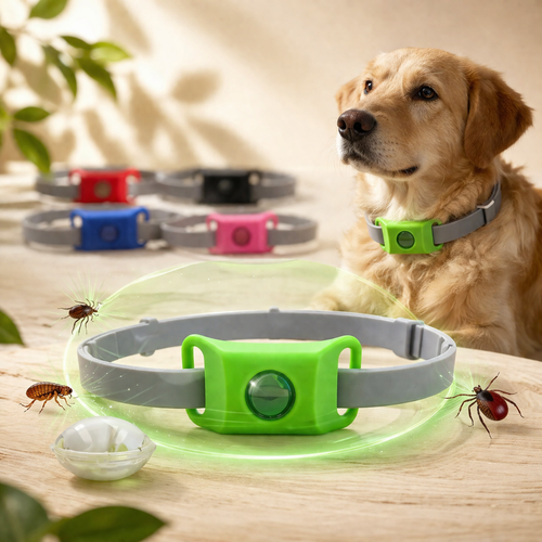 Flea And Tick Pendant For Dogs Natural Protection Green