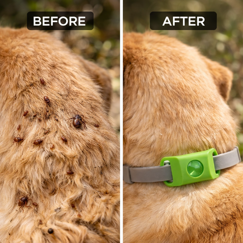 Flea And Tick Pendant For Dogs Natural Protection Green