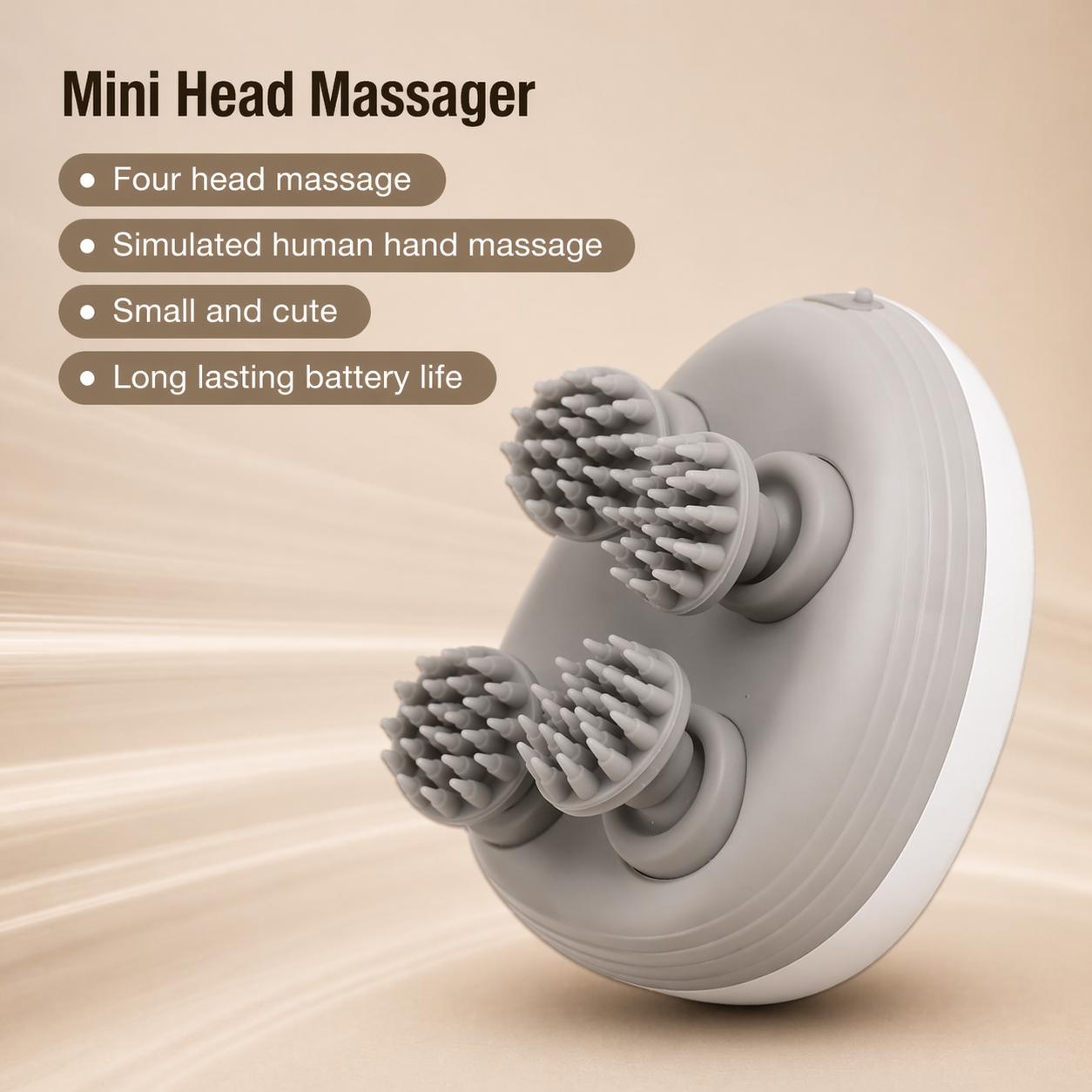 Electric Head Massager for Deep Tissue Scalp and Body Massage