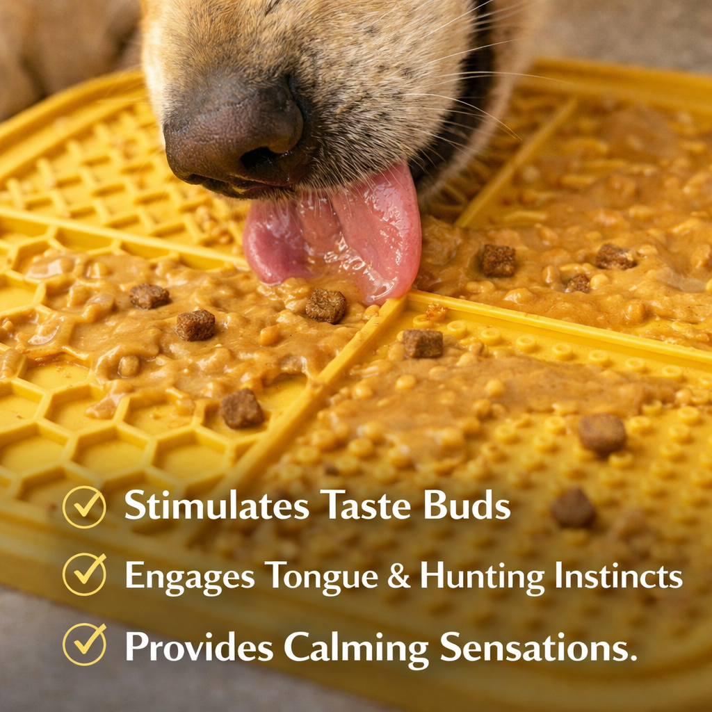 Pet Silicone Lick Mat For Dogs Cats Slow Feeding Training Plate