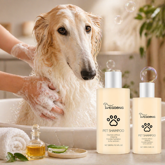 Pet Dog Shampoo for Soft Hair Flea Removal and Itch Relief