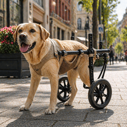 Pet Dog Wheelchair Rehabilitation Walking Assist Cart Training