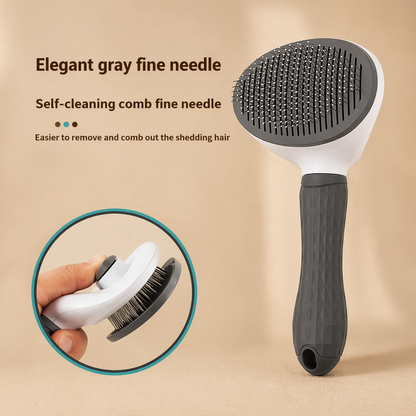Self Cleaning Pet Hair Remover Comb For Dogs And Cats