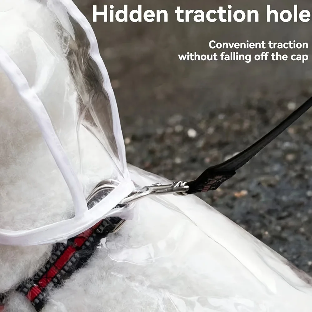 Transparent Waterproof Dog Raincoat For Small Medium Dogs