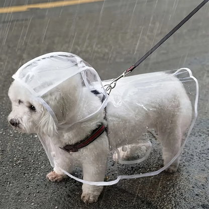 Transparent Waterproof Dog Raincoat For Small Medium Dogs