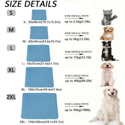 Dog Cooling Mat Summer Pet Cold Bed Extra Large for All Dogs
