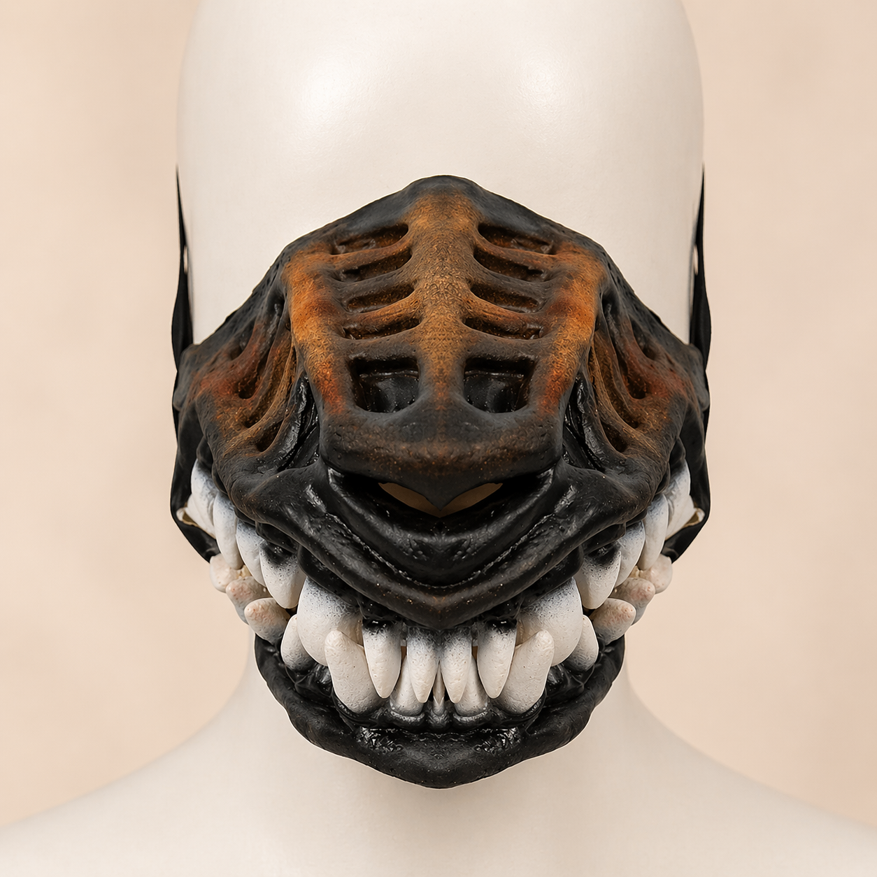 Dog Mouth Mask Padded Latex Rubber Muzzle Halloween Props