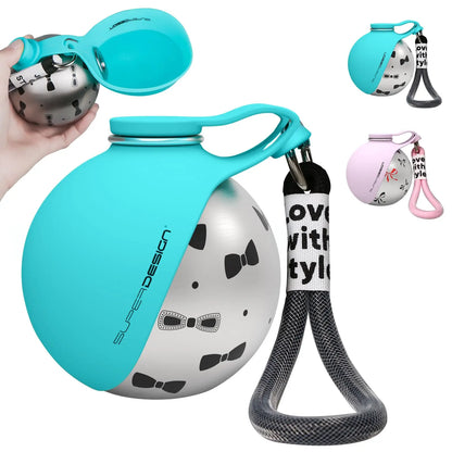 2-in-1 Portable Dog Water Bottle For Small Dogs - Leak-Proof Travel