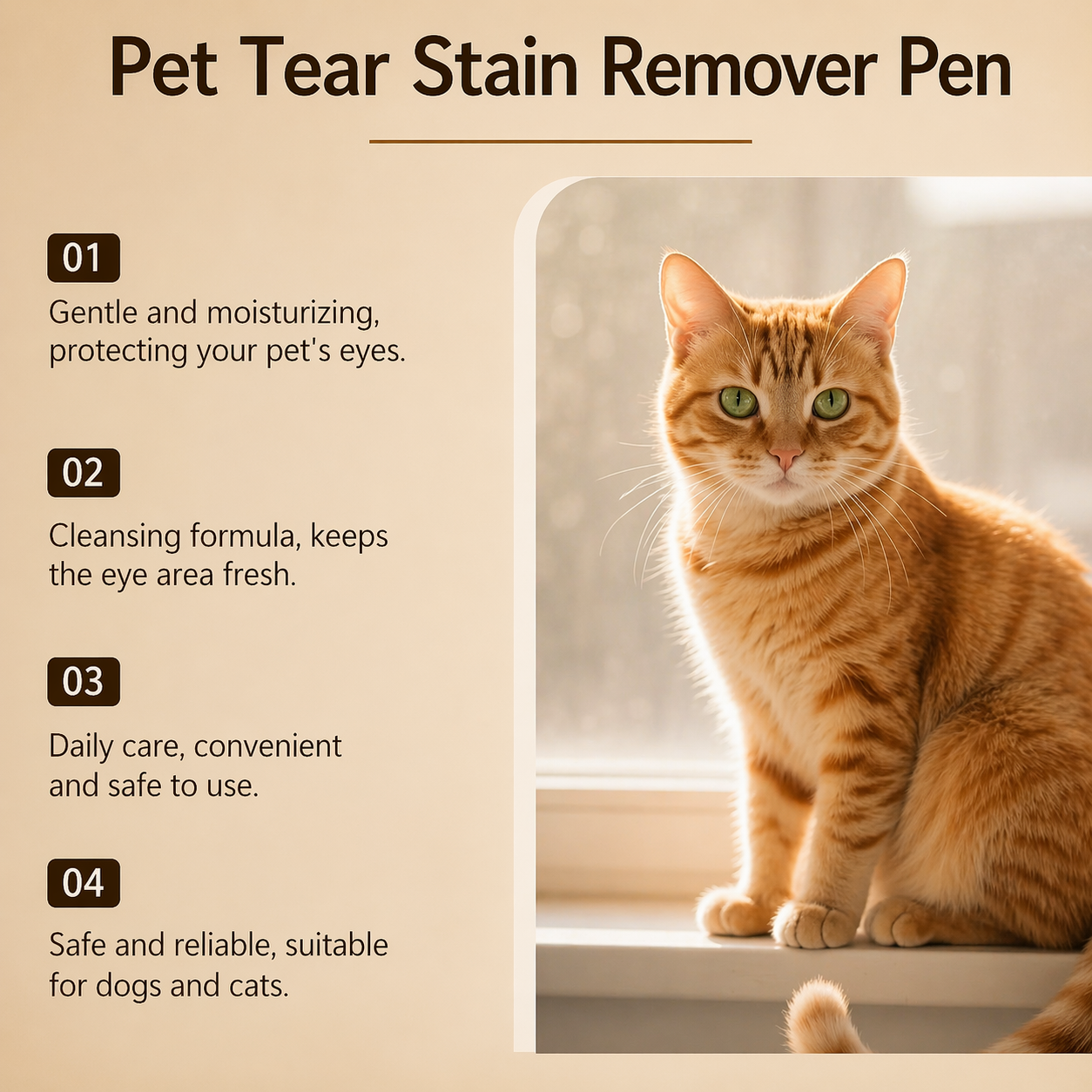 Pet Tear Stain Removal Pen For Cats And Dogs