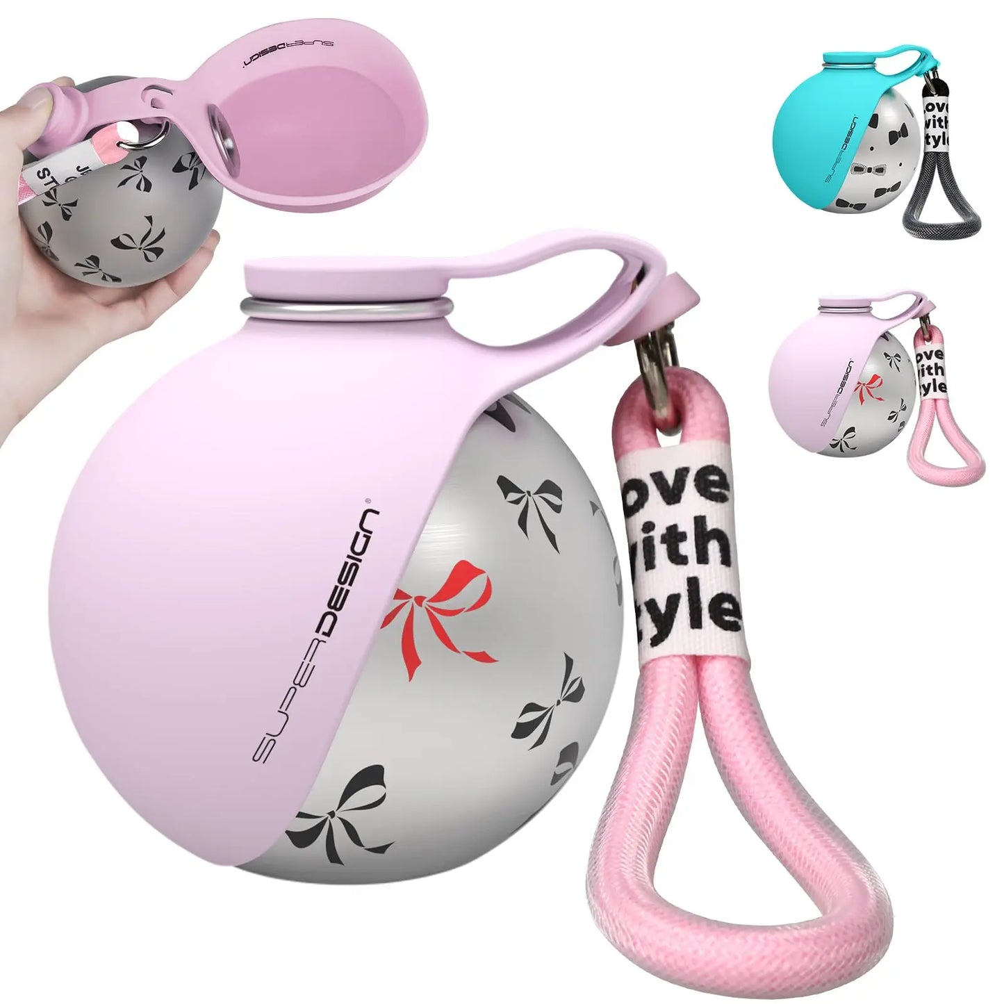 2-in-1 Portable Dog Water Bottle For Small Dogs - Leak-Proof Travel