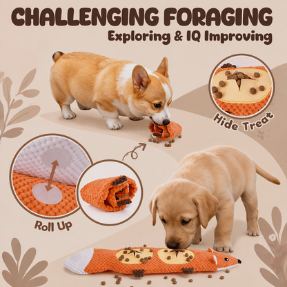 Interactive Dog Puzzle Feeder Toy With Sound - Durable Plush Pet Toy