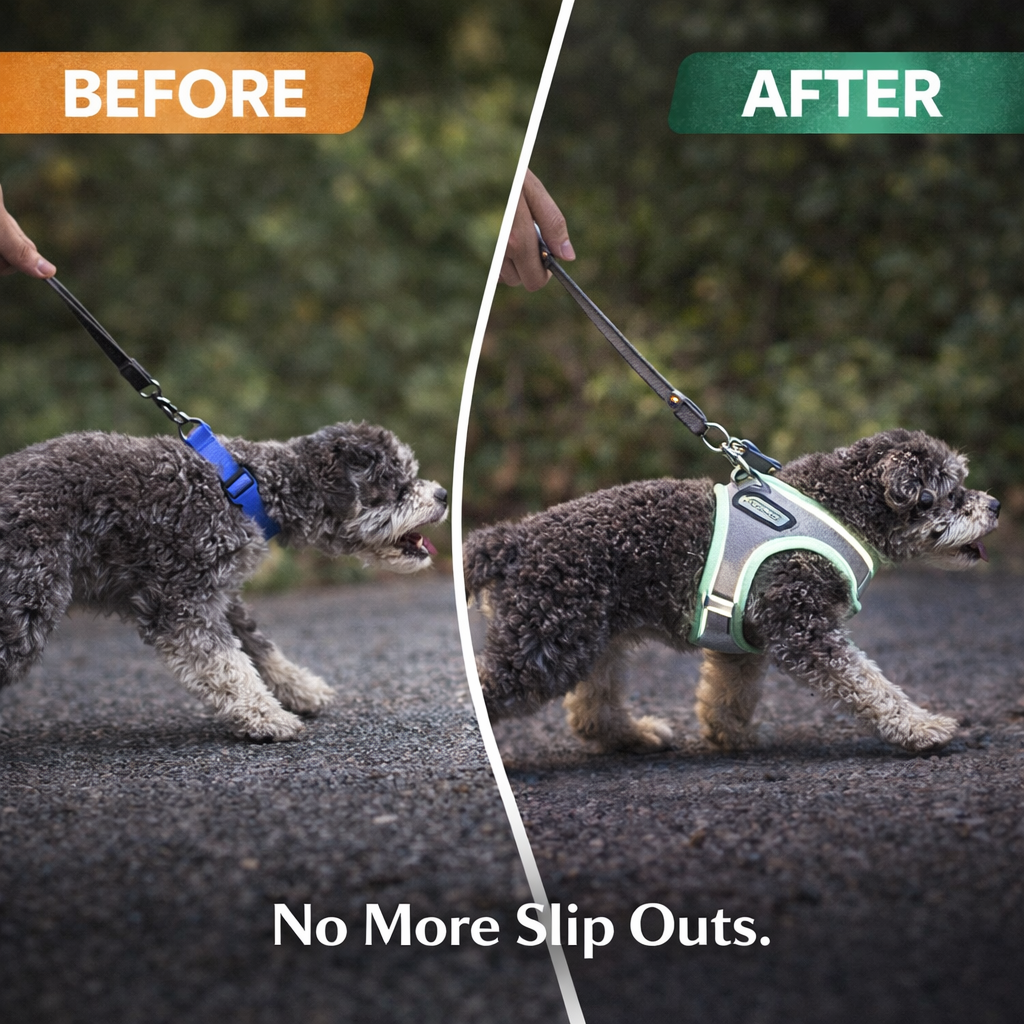 Dog Safety Harness Reflective Breathable Adjustable Pet Vest