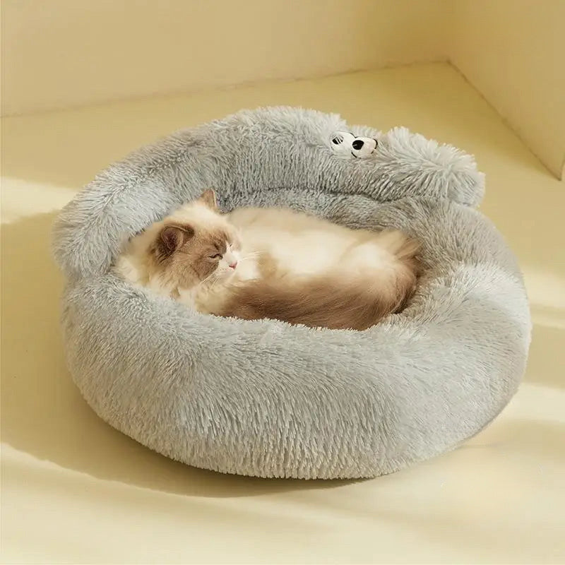 Super Cat Bed Warm Sleeping Nest - Soft Plush Pet Bed For Cats