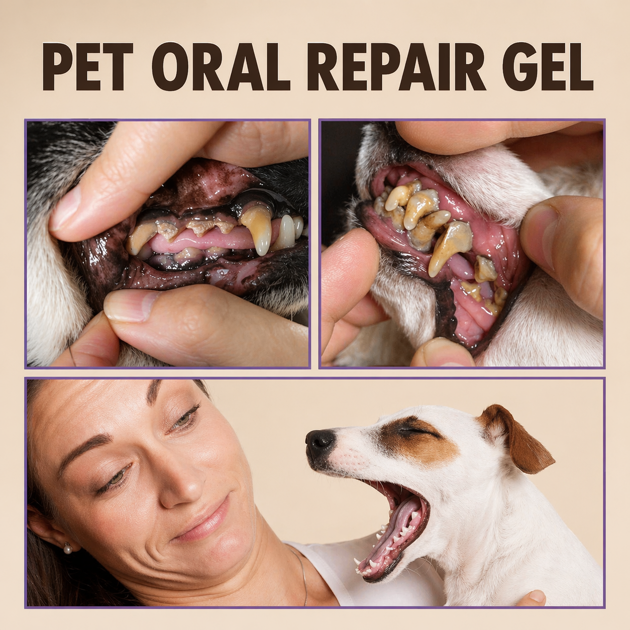 Pet Oral Repair Gel - Tartar Removal & Teeth Whitening For Dogs
