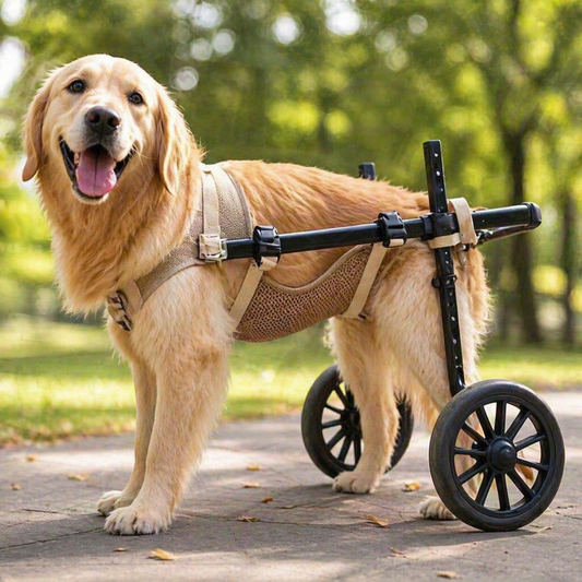 Pet Dog Wheelchair Rehabilitation Walking Assist Cart Training