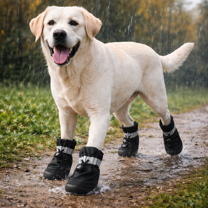4pcs Water-Resistant Dog Shoes For Small Dogs - Outdoor Protection