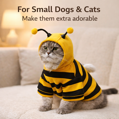 Bee Pet Puppy Winter Coat - Warm Dog Hoodie Costume For Small Dogs
