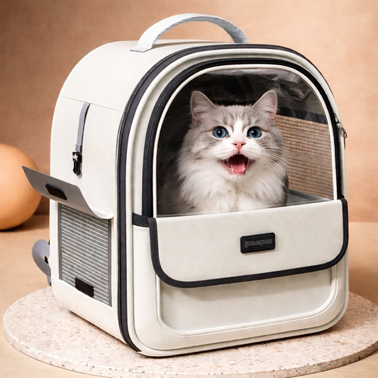 Pet Carrier Backpack - Transparent Space Capsule Design For Cats Dogs