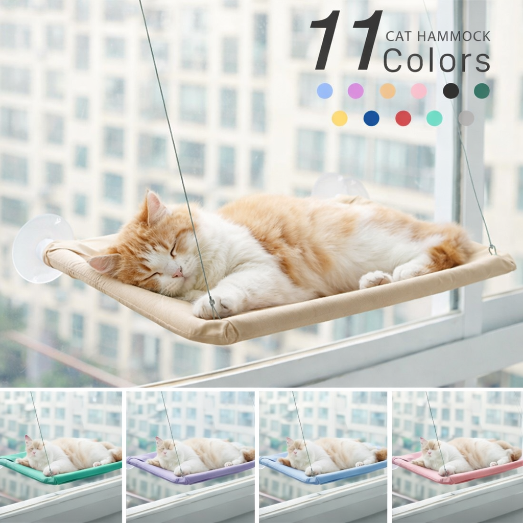 Cat Hammock Hanging Window Bed Mount with Sucker Cups