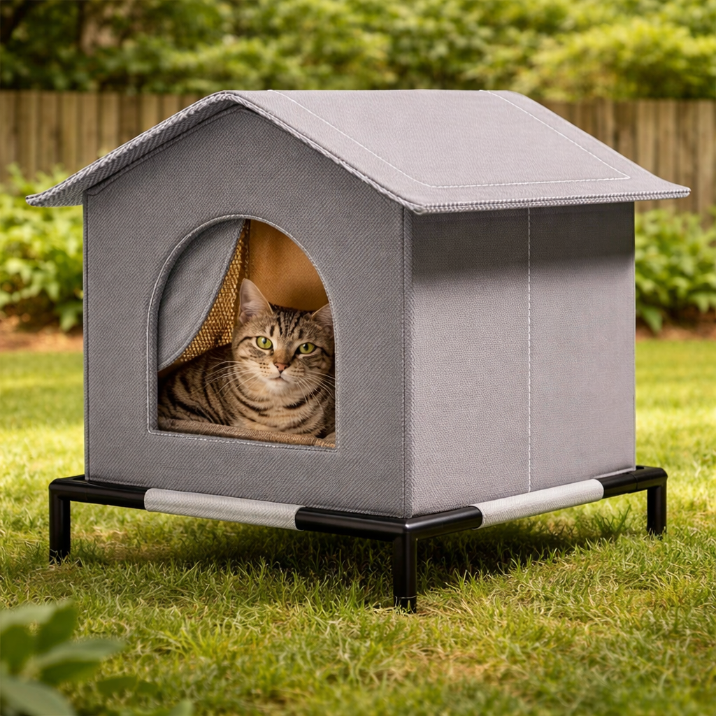 Waterproof Cat House Winter Shelter For Outdoor Cats Small Dogs