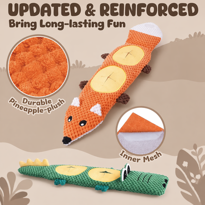 Interactive Dog Puzzle Feeder Toy With Sound - Durable Plush Pet Toy