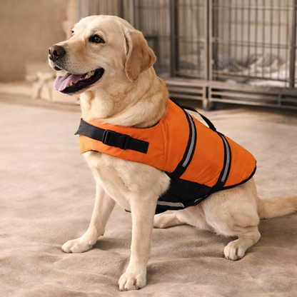 Dog Life Jacket Reflective Adjustable for Large Dogs Swimming Safety
