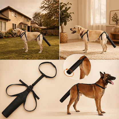 Adjustable Dog Tail Protector - Breathable Wound Cover With Harness