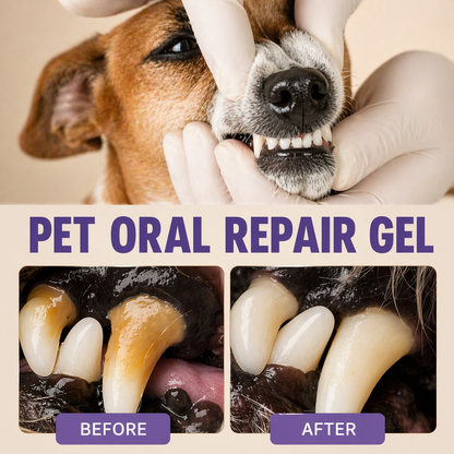 Pet Oral Repair Gel - Tartar Removal & Teeth Whitening For Dogs