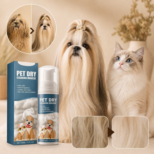 Pet Dry Shampoo Gentle Odor Neutralizing No Rinse For Puppies