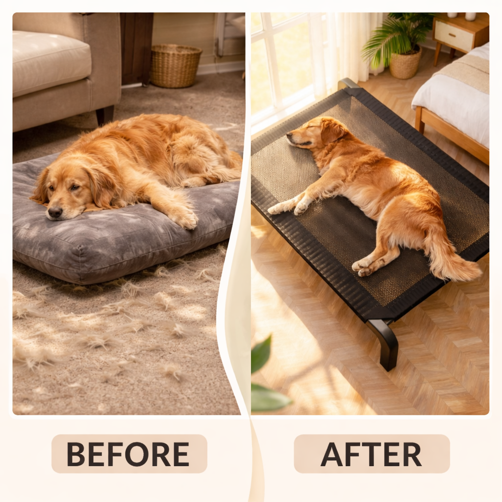 Military Style Foldable Dog Bed - Elevated Camp Bed For All Sizes