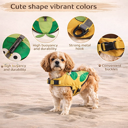 Dog Life Jacket Swimming Safety Vest for Small Medium Large Dogs
