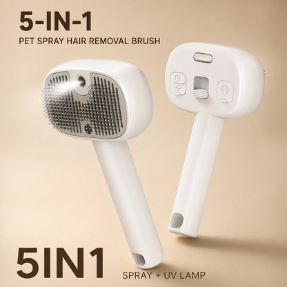 5-in-1 Pet Grooming Tool With Steam Massage And UV Sterilizer