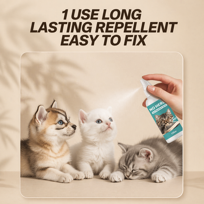 Long Lasting Cat Repellent Spray 120ml Non-Toxic Indoor Formula