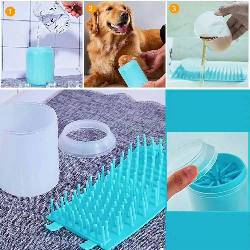 Pet Foot Washing Cup - Dog Paw Cleaner Tool for Easy Grooming