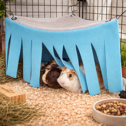 Pet Tent Hideout With Tassels For Guinea Pigs Hamsters Hedgehogs