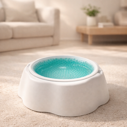 Cool Summer Pet Ice Bowl - Dog Cat Food Water Dish Cooling Plate