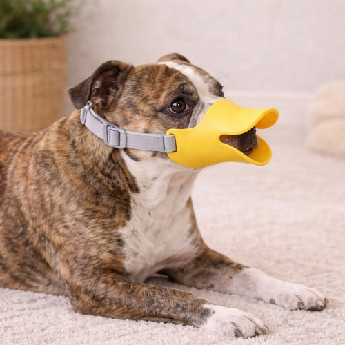 Silicone Dog Muzzle - Soft Anti-Bite Anti-Bark Duck Bill Design