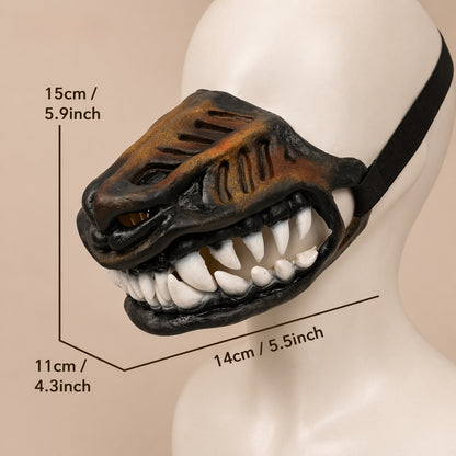 Dog Mouth Mask Padded Latex Rubber Muzzle Halloween Props