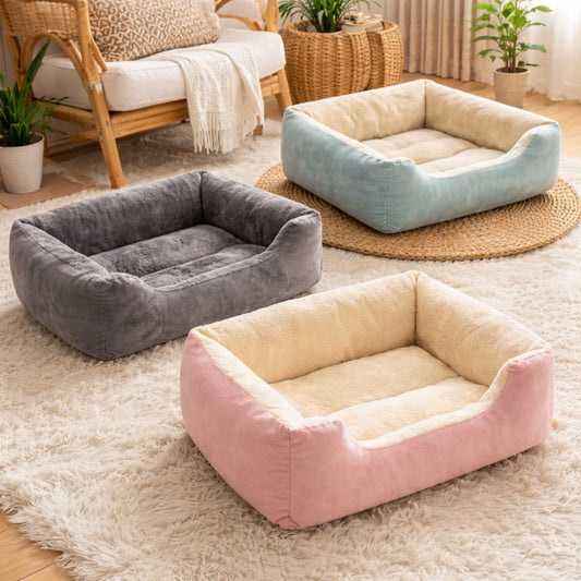 Winter Cat Bed Dog Mat - Soft Plush Pet Cushion for Cats & Dogs