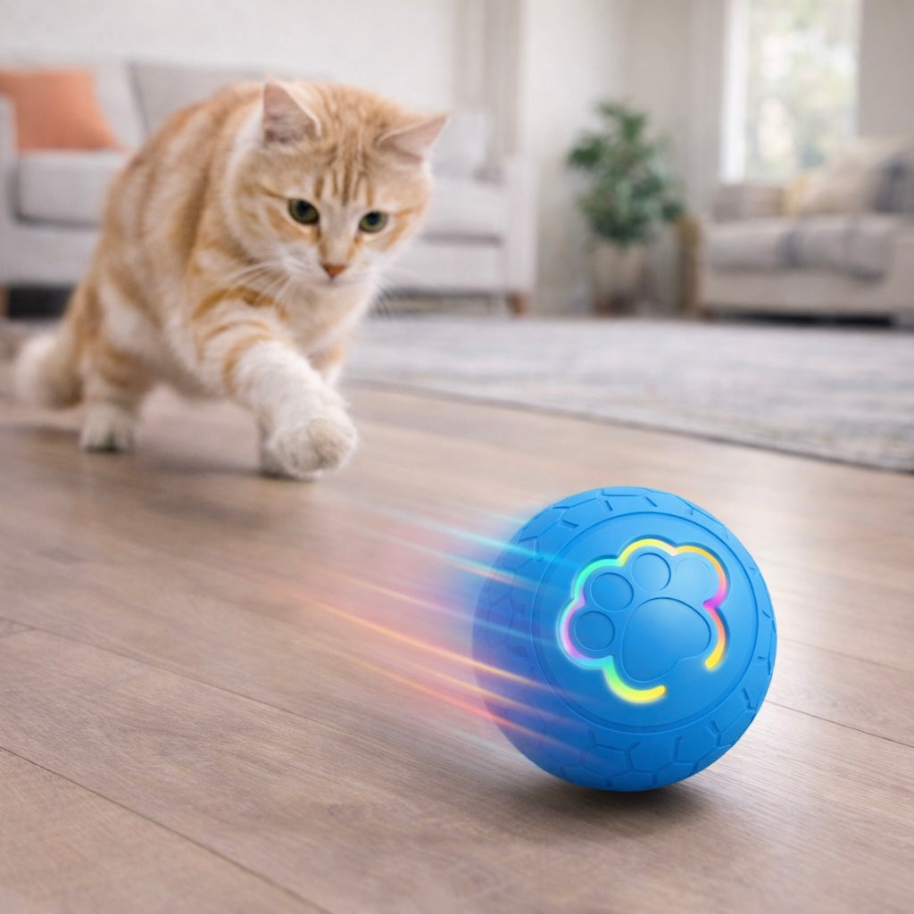 Smart Dog Toy Ball With LED Lights Interactive Pet Ball
