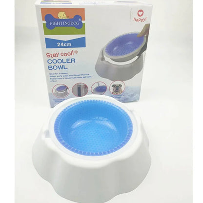 Cool Summer Pet Ice Bowl - Dog Cat Food Water Dish Cooling Plate