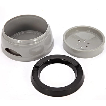 Pet Dog Bowls No Spill Floating Water Feeder Portable Plastic