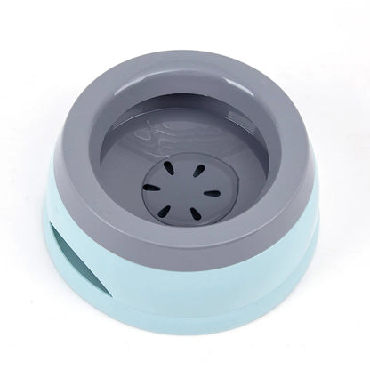 Pet Dog Bowls No Spill Floating Water Feeder Portable Plastic