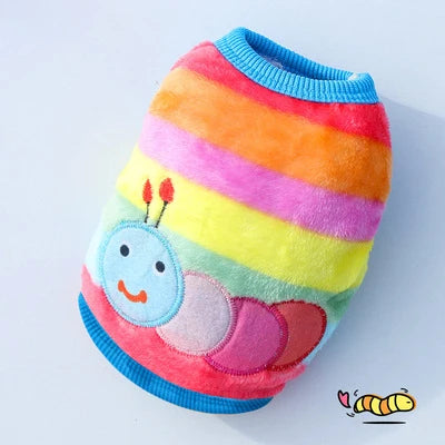 Cute Dog Winter Vest For Small Dogs Cats Warm Pet Sweater Jacket