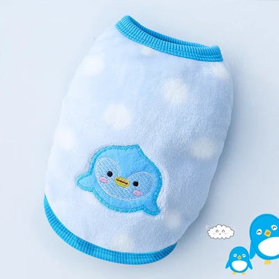 Cute Dog Winter Vest For Small Dogs Cats Warm Pet Sweater Jacket