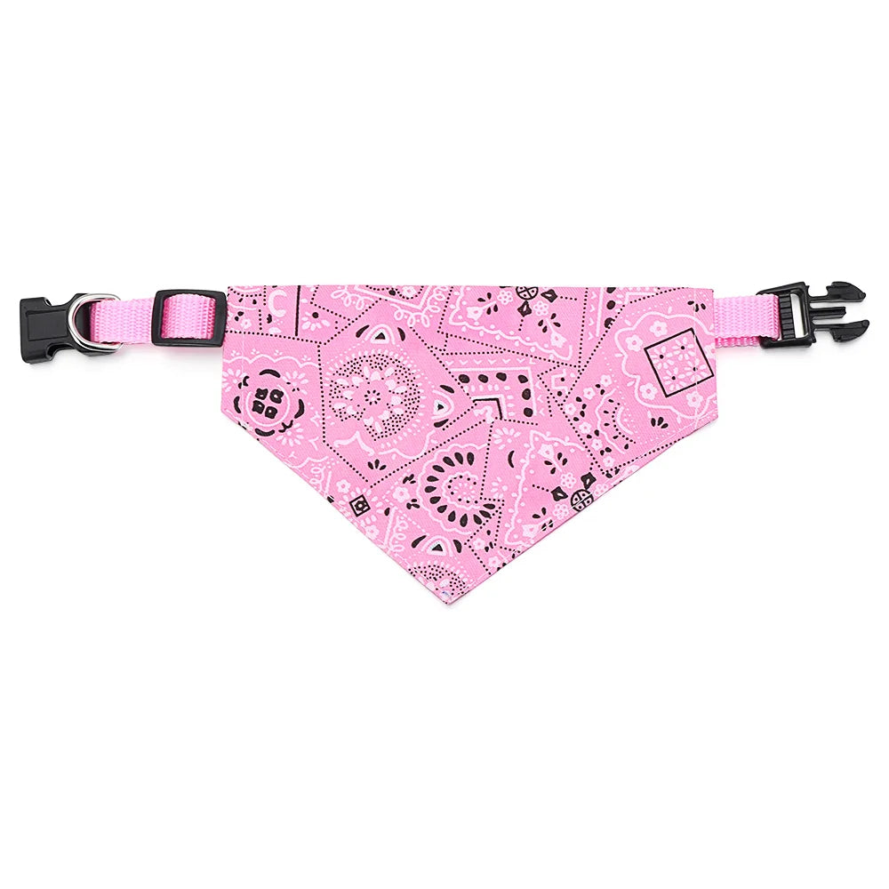 Adjustable Pet Bandana - Triangular Dog Cat Scarf Collar