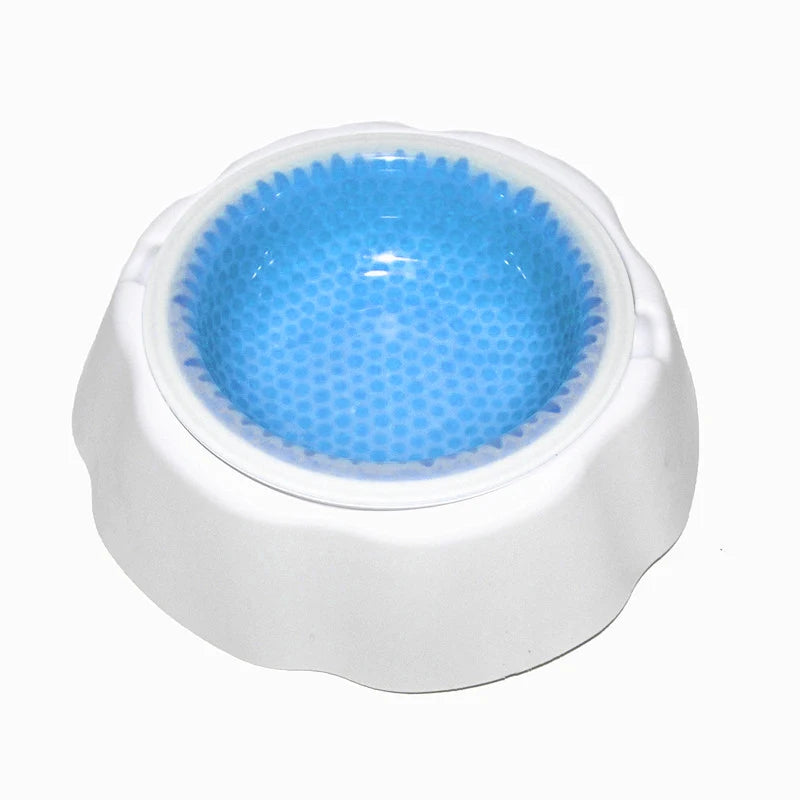 Cool Summer Pet Ice Bowl - Dog Cat Food Water Dish Cooling Plate