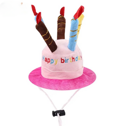 Pet Birthday Hat And Bib Set - Cute Triangle Scarf Costume