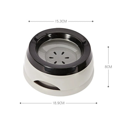 Pet Dog Bowls No Spill Floating Water Feeder Portable Plastic
