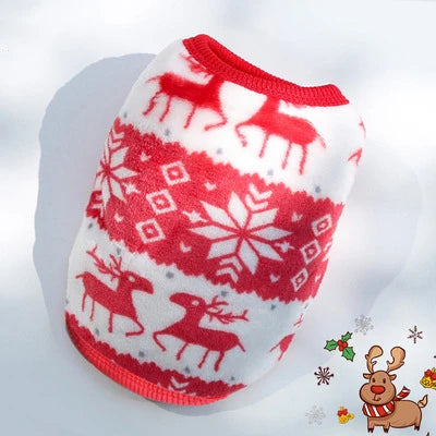 Cute Dog Winter Vest For Small Dogs Cats Warm Pet Sweater Jacket
